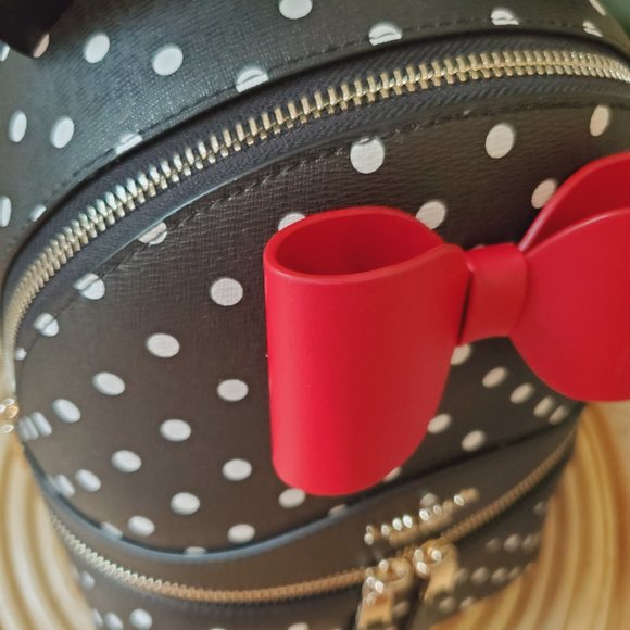 Kate Spade disney x kate spade new york minnie dome backpack Polka Dot Leather - Picture 7 of 7